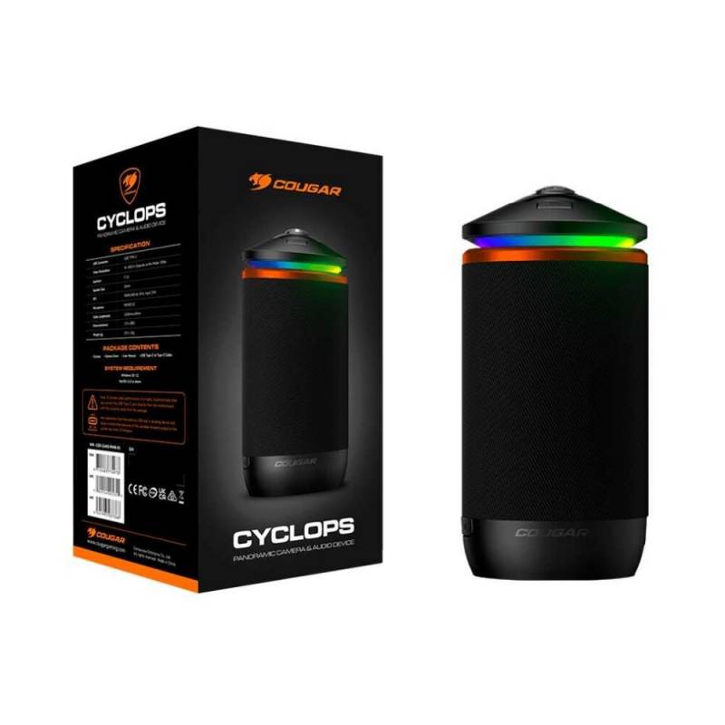 Camara Streamer 360 Cougar Cyclops - Aio - Audio - Mic - Rgb