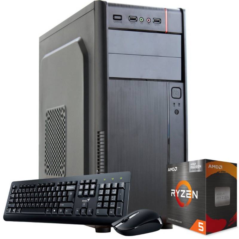 Pc Oficina Amd Ryzen 5 5600Gt - Mother A520M - 8Gb Ram - Ssd 240Gb - Kit Oficina