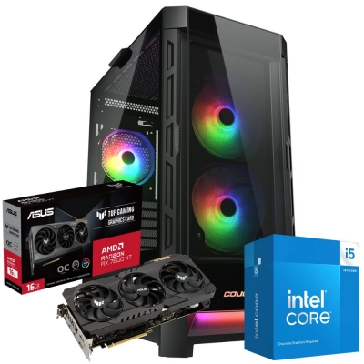 Pc Gamer Intel I5 14400F  -  16Gb Ram Ddr5  -  Ssd 500Gb  -  Rx 7600 Xt  -  600W 80 Plus