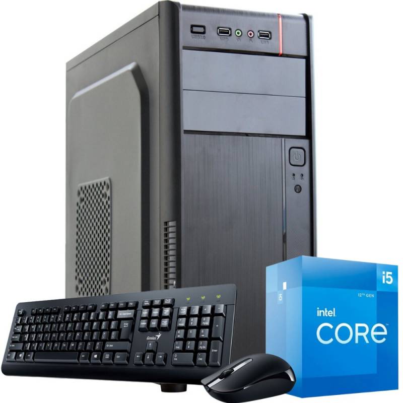 Pc Office Intel Core I5 12400 - Mother H610M - 16Gb Ram - Ssd 480Gb - Gabinete En Kit + 500W