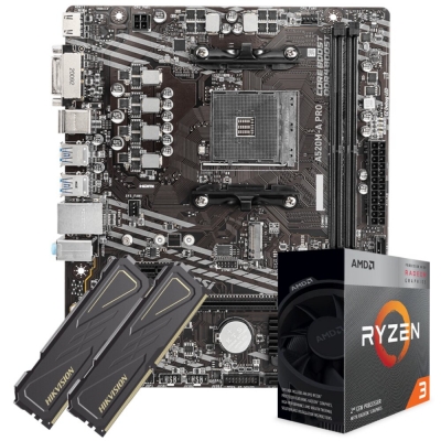 Combo De Actualización Amd Ryzen 3 3200G  -  Mother A520M-A  -  16Gb Ram