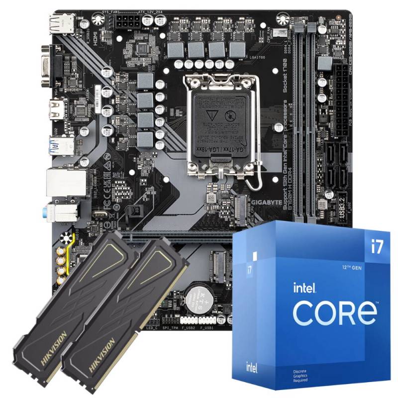 Combo De Actualización Intel I7 12700F  -  Mother B760M H  -  16Gb Ram