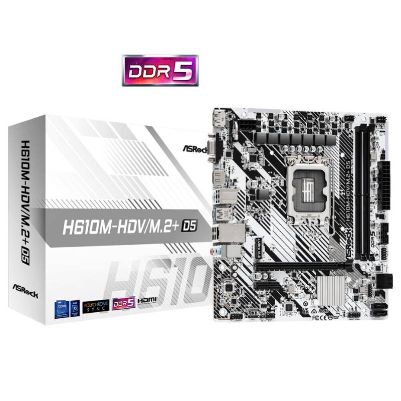 Mother Asrock H610M-Hdv/M.2+ Ddr5 (Lga1700)