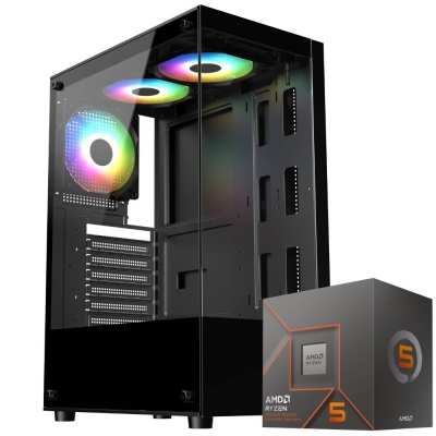 Pc Gamer Amd Ryzen 5 8500G  -  A620M  -  16Gb Ram Ddr5  -  Ssd 480Gb  -  500W 80P Bronze