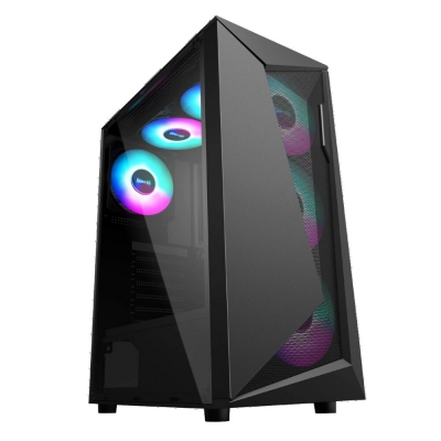 Gabinete Gamer Syx Eqs9 Negro Atx - Sin Coolers