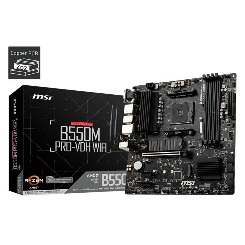 Mother Msi B550M Pro-Vdh Wifi Ddr4 Am4