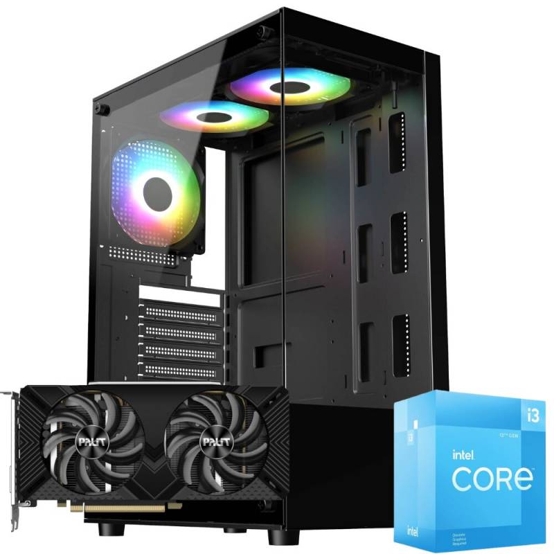 Pc Gamer Intel Core I3 12100F - Rtx 2060 6Gb - 16Gb Ram - Ssd 480Gb - Fuente 500W 80 Plus Bronze