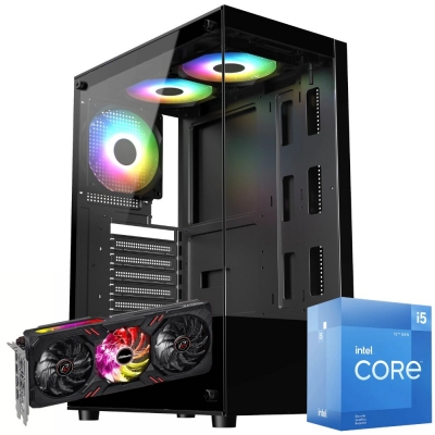 Pc Gamer Intel I5 12400F - Rx 6700 Xt 12Gb - 16Gb Ram - 480Gb Ssd - 650W 80 Plus Bronze